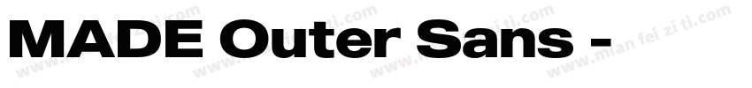 MADE Outer Sans字字体转换